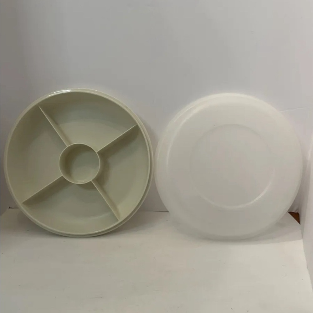 Tupperware Vintage Vegetable Serving Tray Crudités 1708-6.